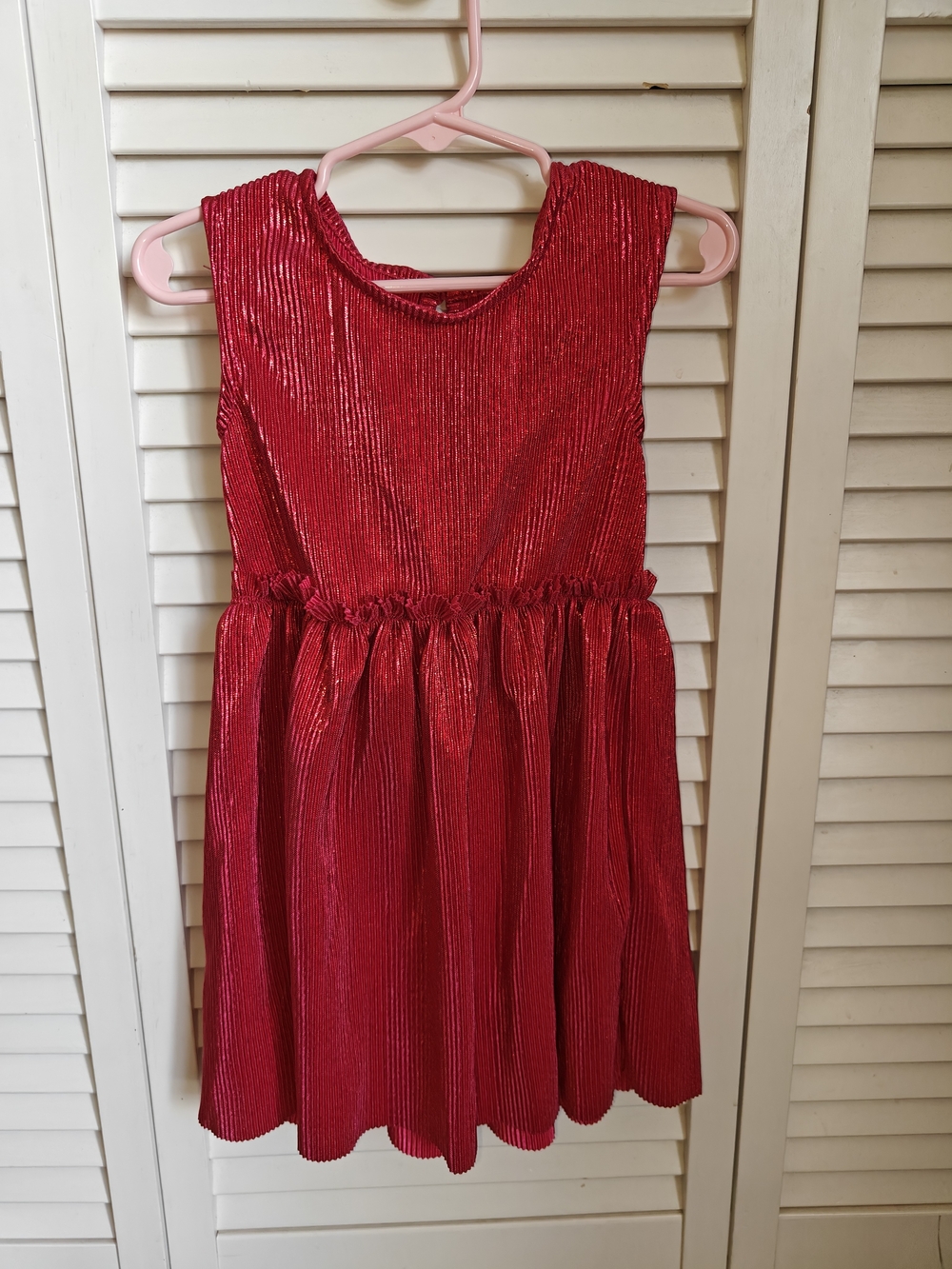 Nanette Kids Red Seeveless Dress Holiday Festive 3T